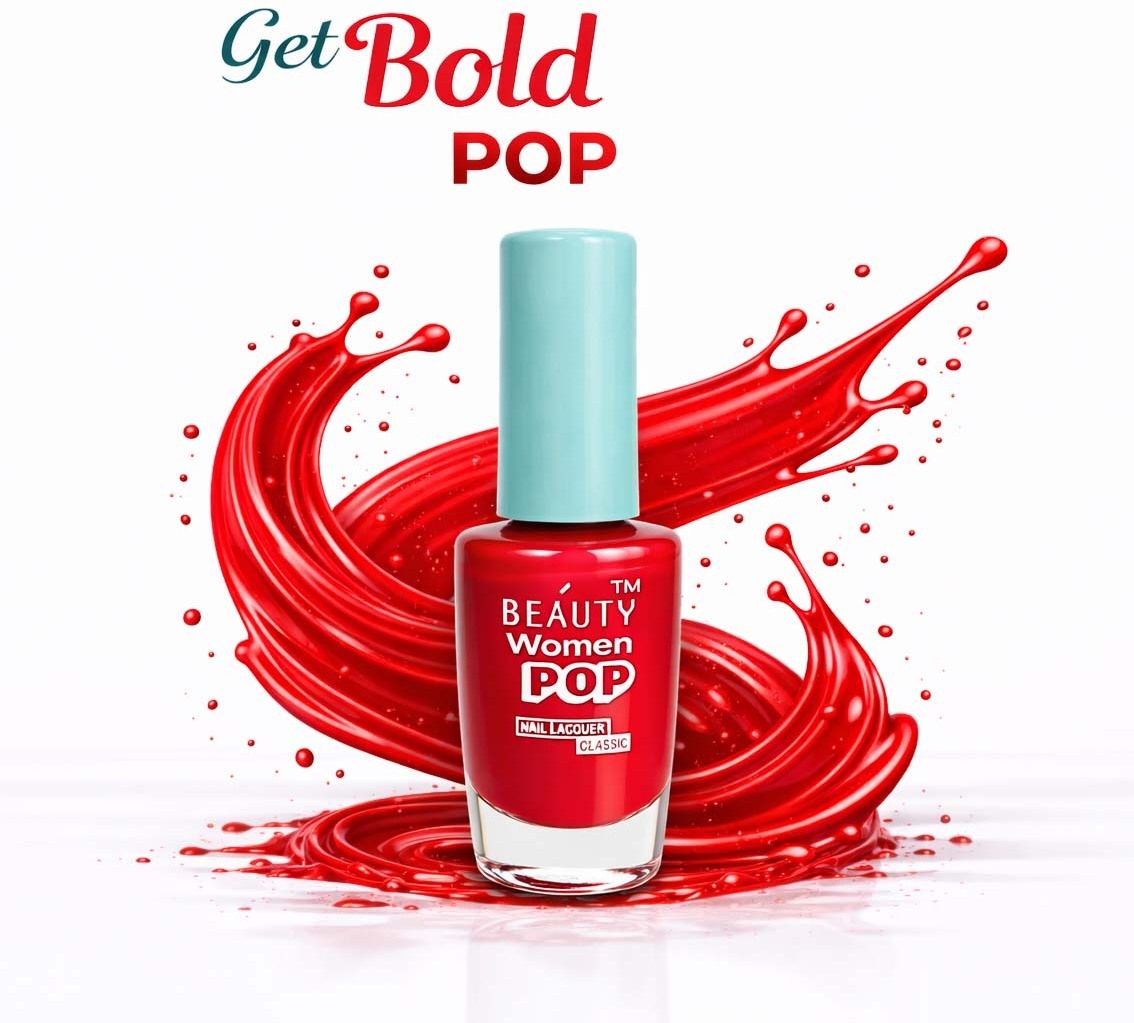 beauty women POP Bold Red Crush Nail Paint | Long Lasting | Matte Finish Nail Enamel| Bold-picture-27