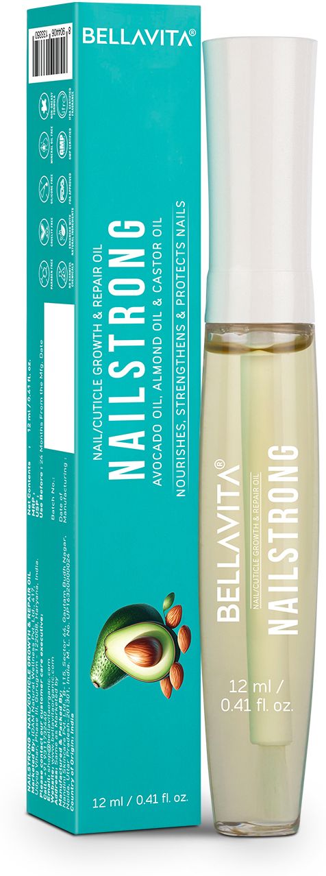 Nail Strong Oil for Cuticle Care, Nail Growth & Strength White