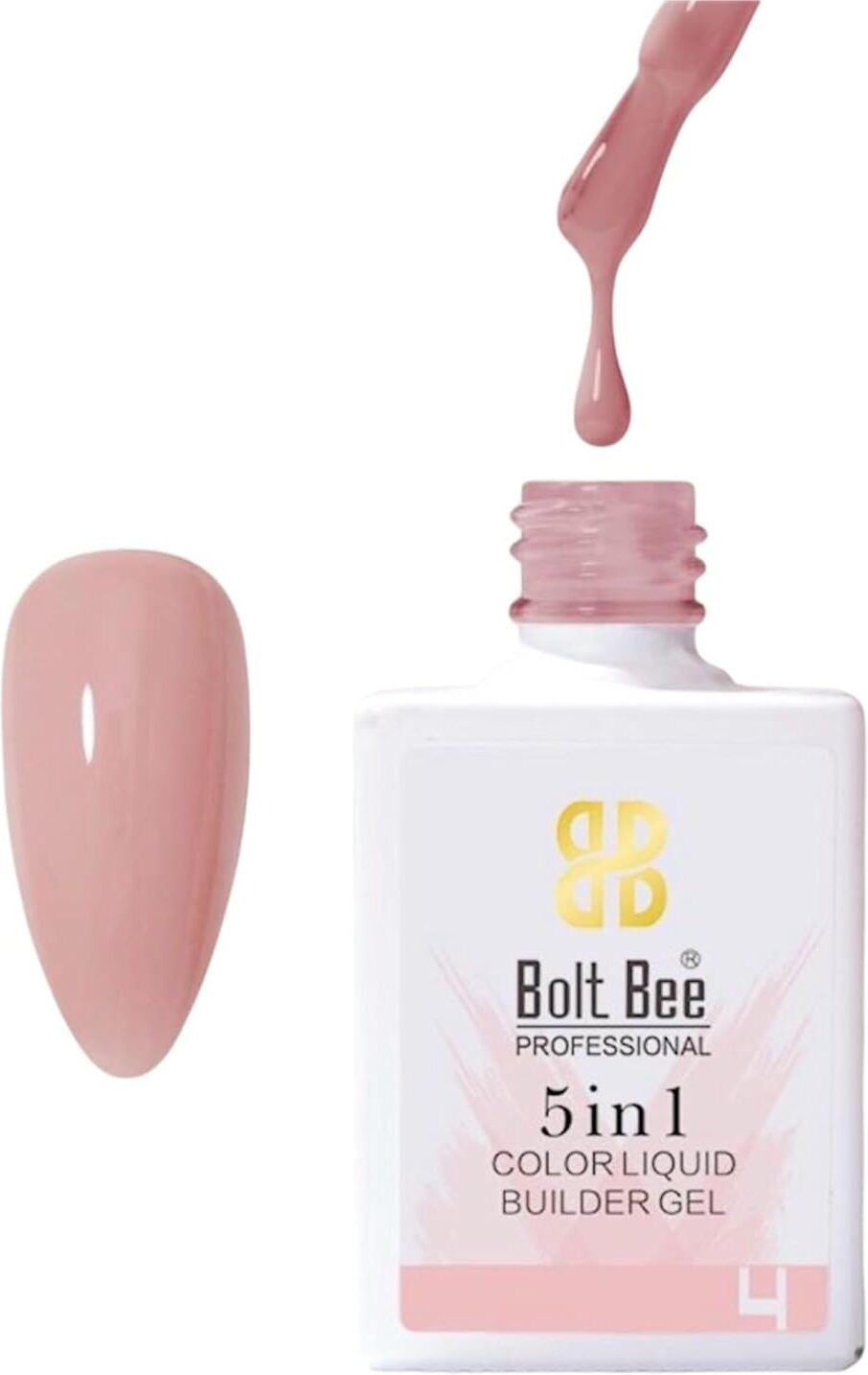 5-in1 Builder Nail Gel for Extension, Strengthening, Base Coat & Rhinestone Glue Jell Pink-image-22