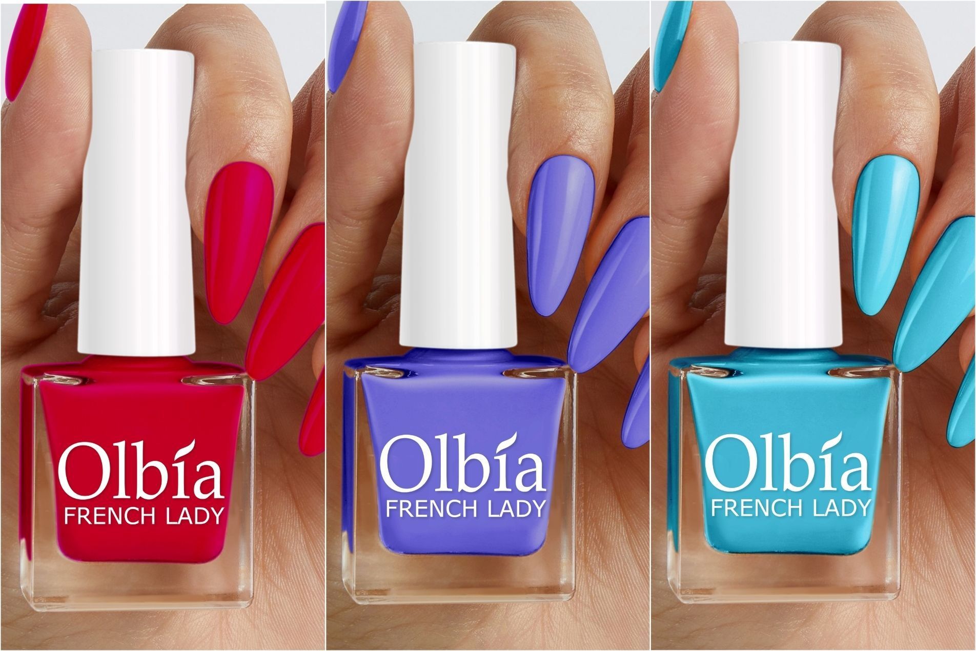 Nail Polish Combo | Long Wear, Quick Dry Nail Paint (Be New Flower Today) Maroon, Berry Purple, Ferozi-image-37