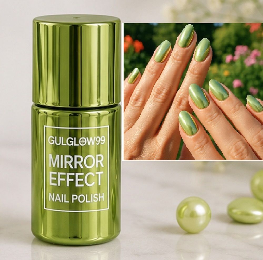 gulglow99 Smooth Mirror Effect Chrome Nail paint GREEN-picture-40