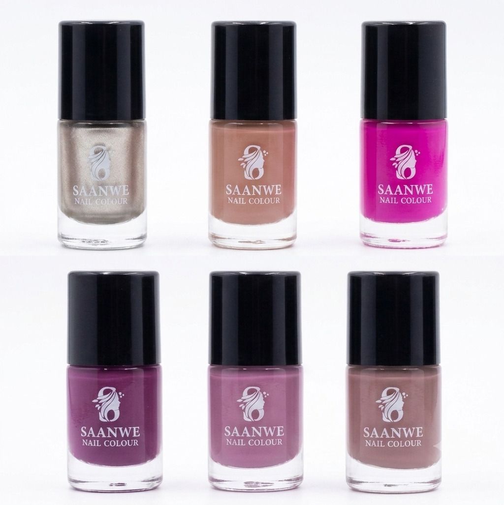 saanwe Glass Shine Nail Polish – Quick Dry Long Lasting Formula Multiple-picture-13