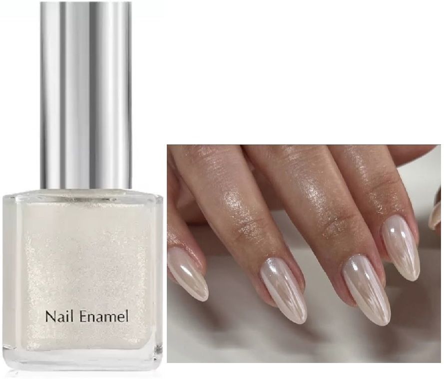 High Pigmented, Long Wear Pearl Nail Polish, Glossy Finish Pearl White PEARL WHITE-image-42