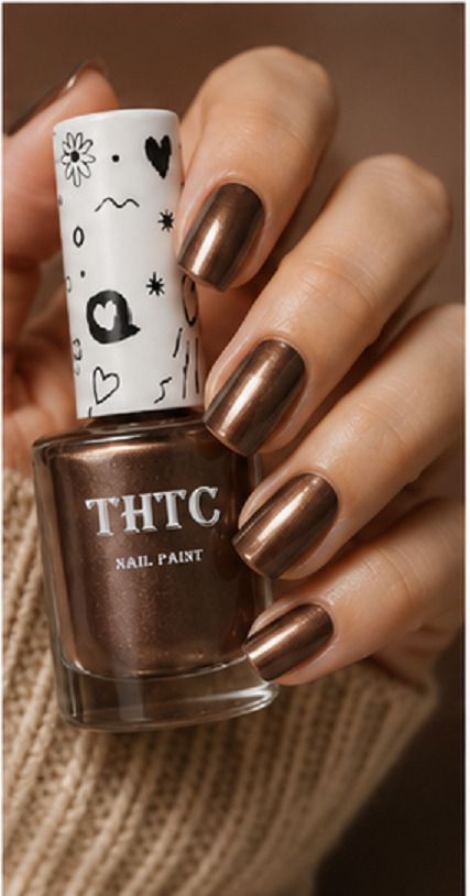 thtc Quick Dry High Shine Color deep copper nail paint deep copper-picture-12