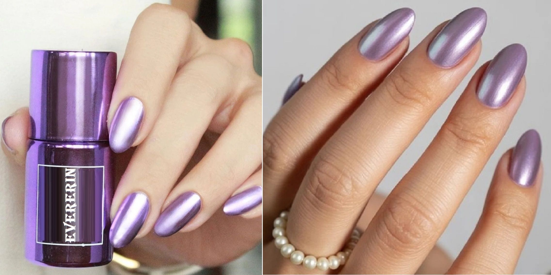 evererin Lavender Purple Mirror Nail Polish | Salon Finish | Fast Dry purple-picture-11