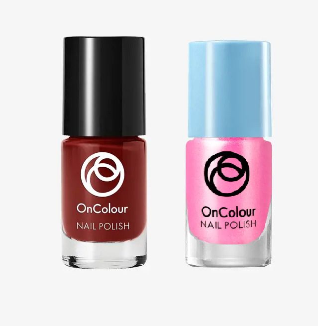 oriflame OnColour Nail Polish Combo- Cozy Cinnamon & Polar pink pink, brown-picture-4