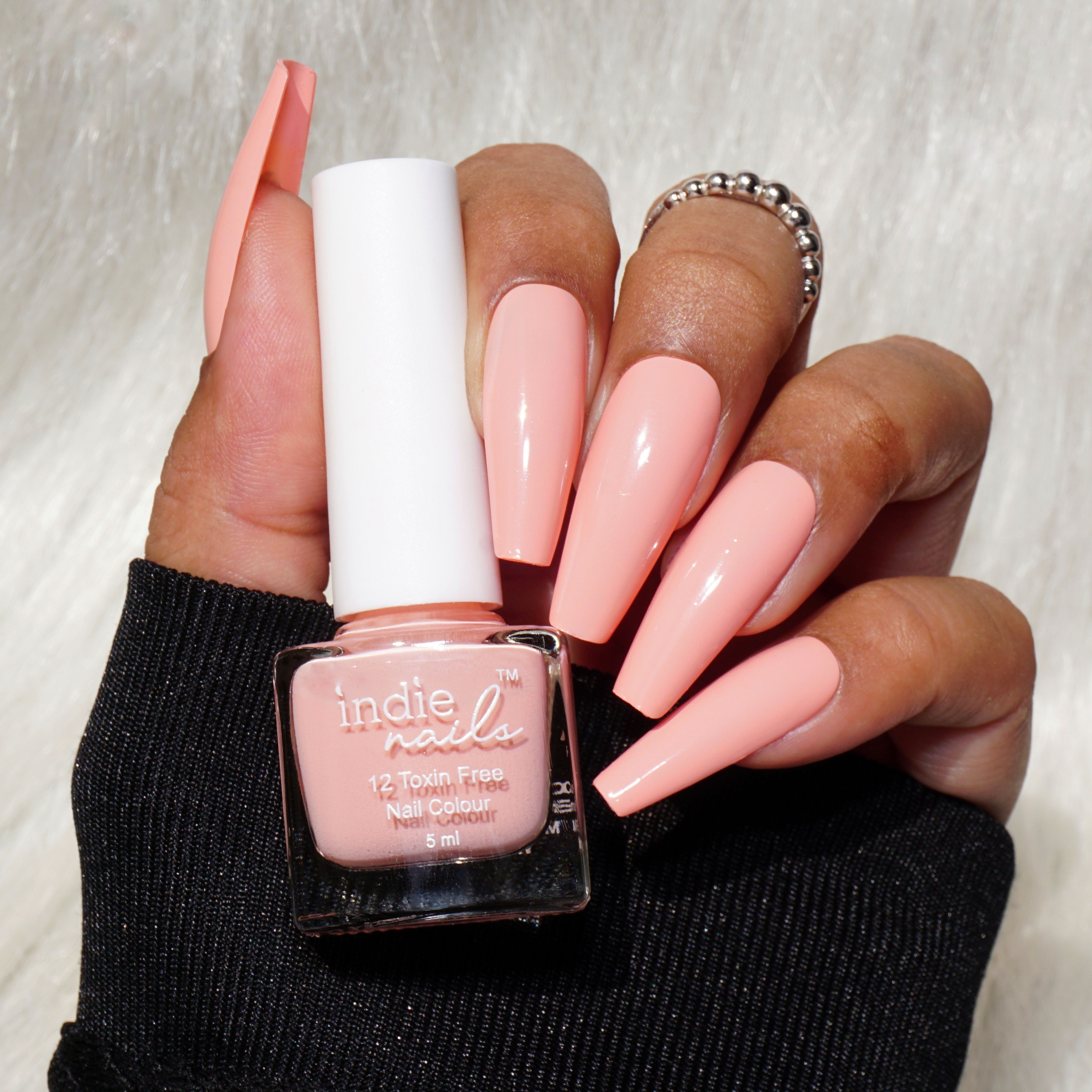 Peachy. Peach Orange Nail Polish for Nail Art Peachy-image-13