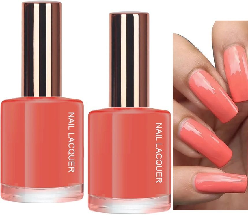 Quick Dry Nail Polish & Long lasting, Quick Dry Paint-05 KOREAN PEACH-image-41