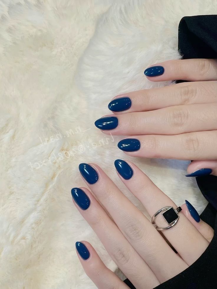 Colorstay & Long Lasting Nail Paint For Women & Girls Dark Blue DARK BLUE-image-1