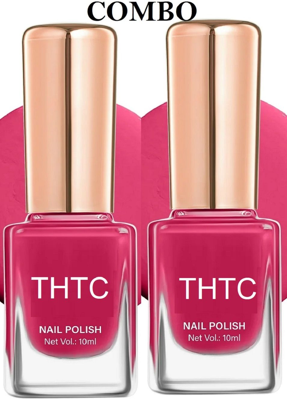 thtc COMBO NAIL PAINT FOR STYLING NAILS QUICK DRYING RUSTIC RUSTIC PINK-picture-35