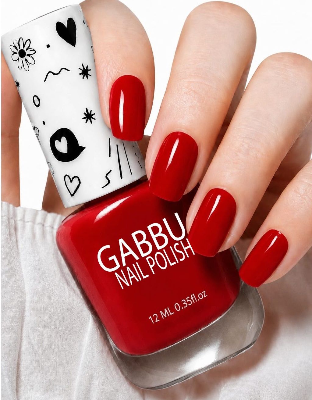 gabbu Nail Paint – Long Wear Glossy Nail Polish for Women & Girls RED-picture-37