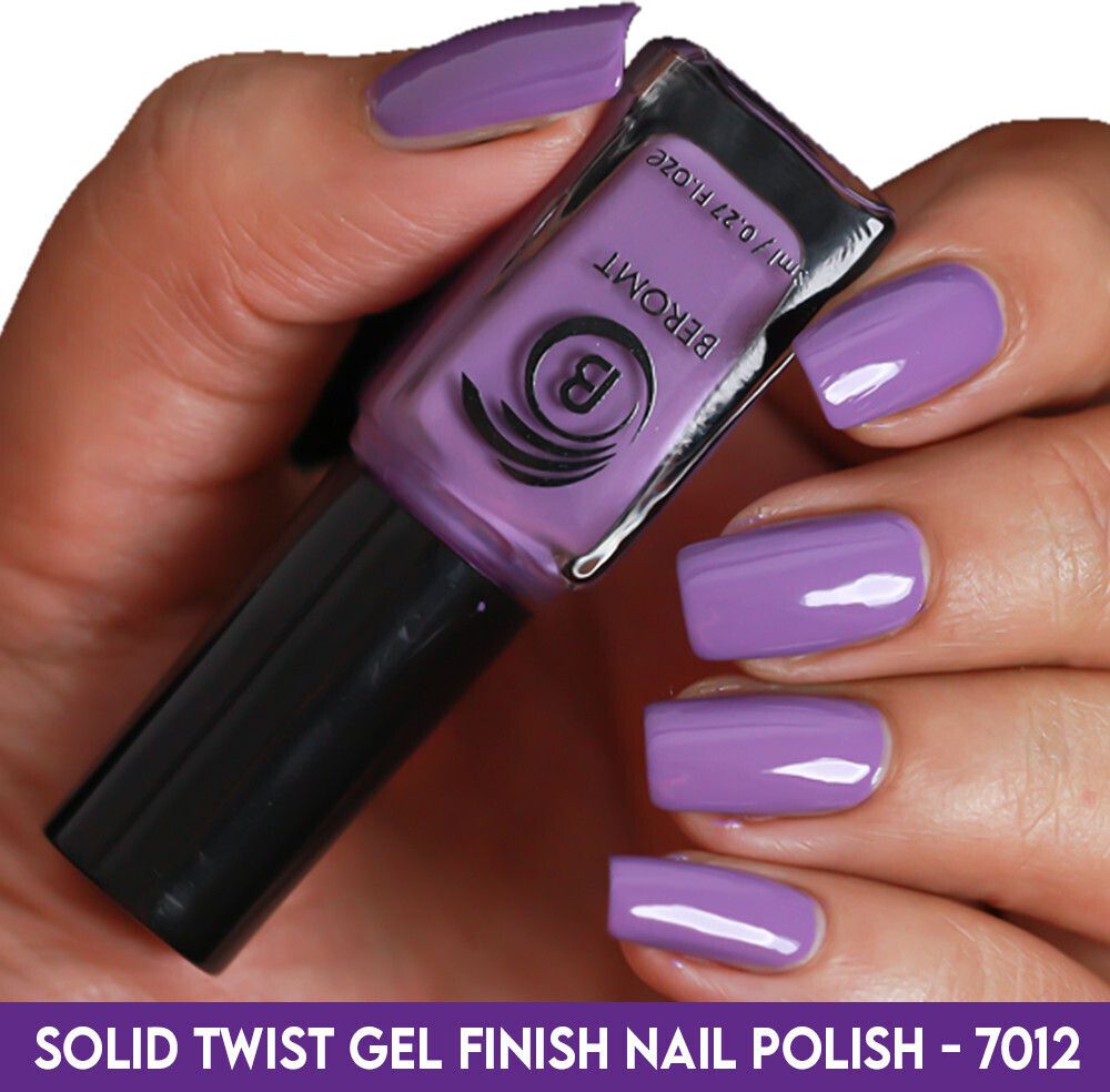 SOLID TWIST GEL FINISH NAIL POLISH - BNP7012 Orchid Purple-image-12