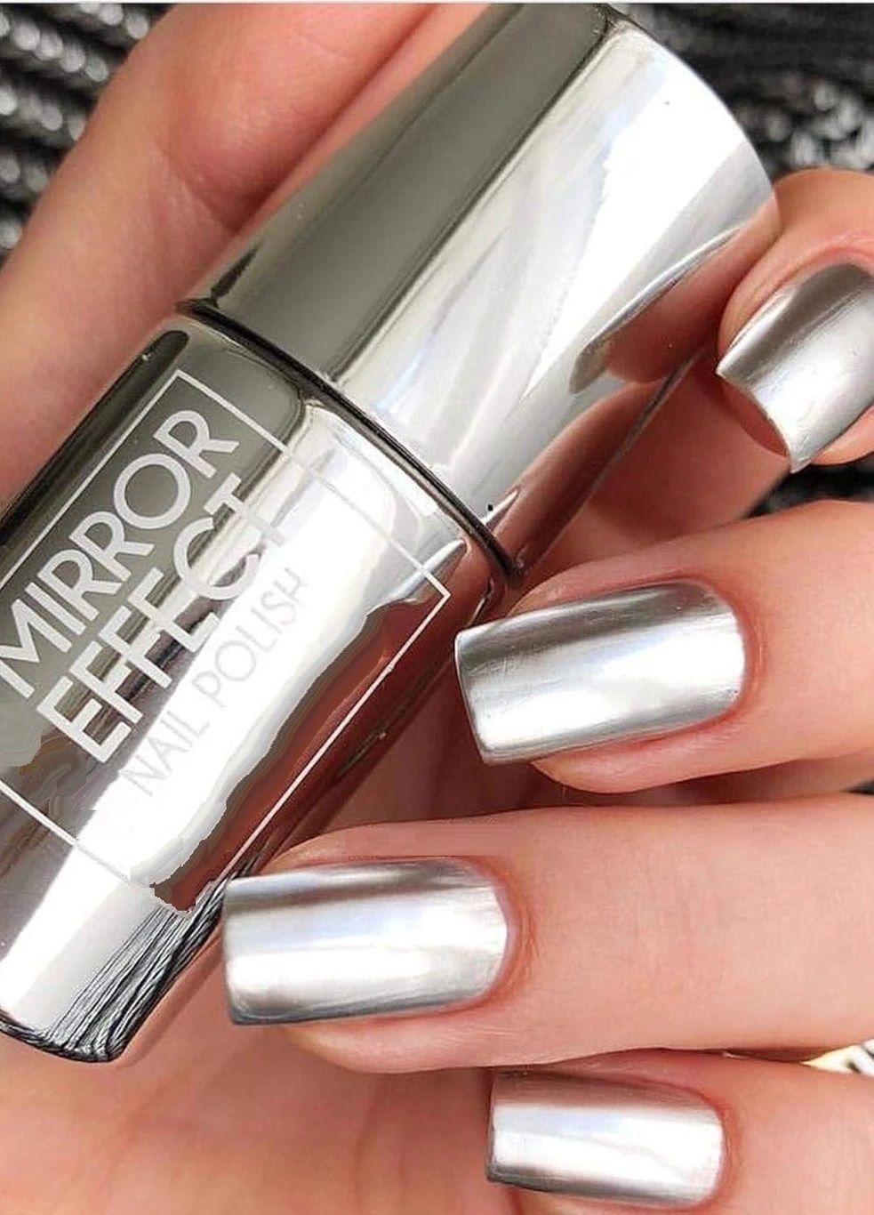 tanvi27 Trendy dry Metallic shining Nail Polish Silver-picture-12
