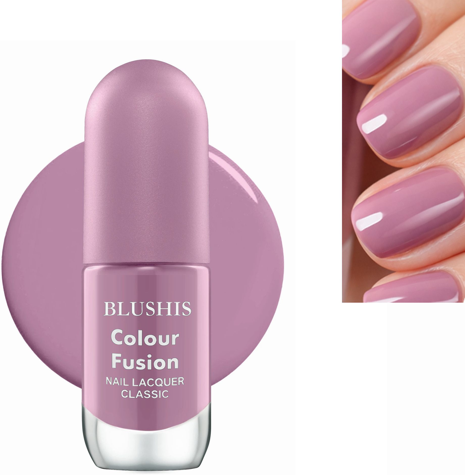 Colour Fusion Nail Paint– Quick Dry, High Shine, Smooth Finish, Chip Resistant Soft Mauve-image-33