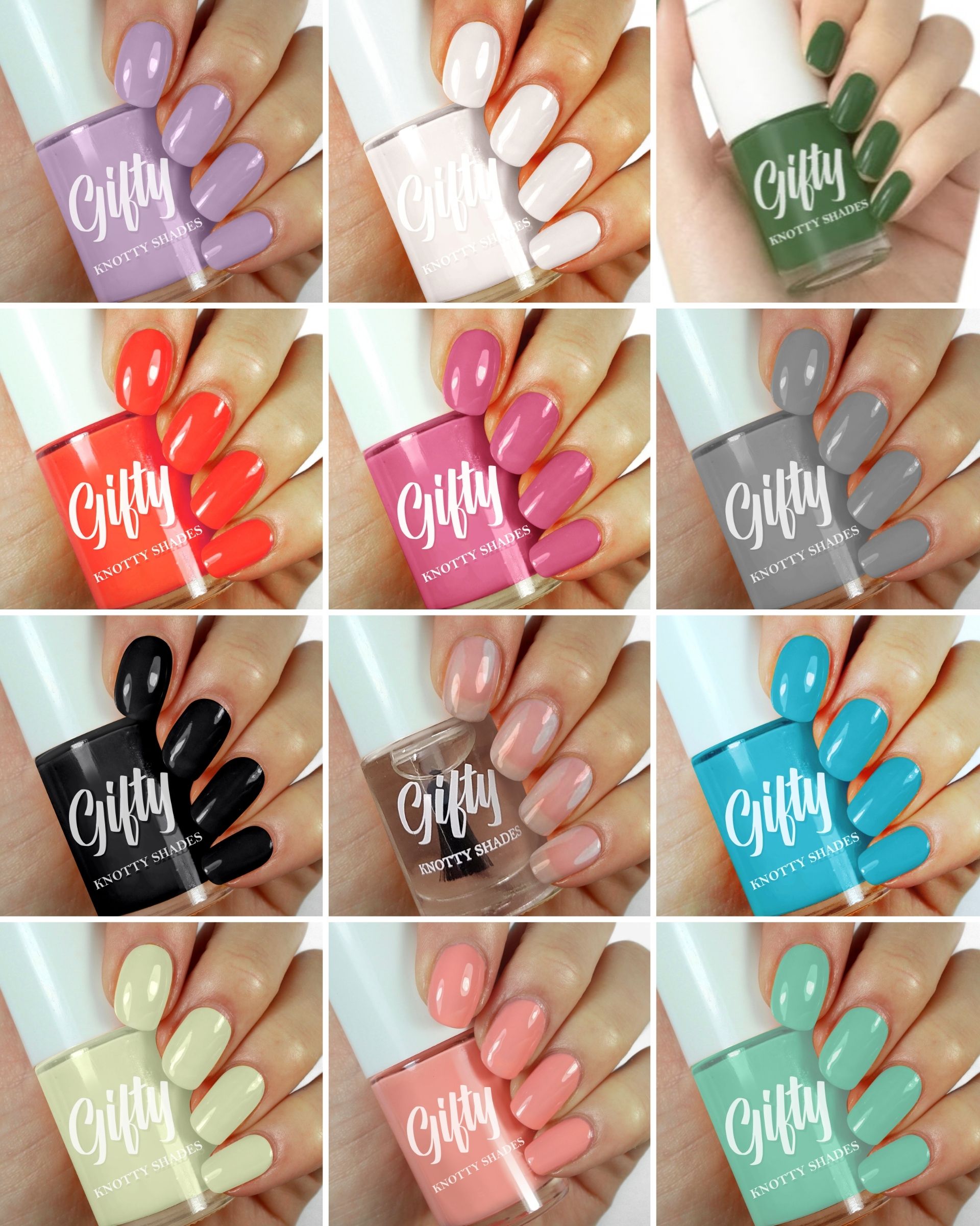 Nail Polish Set for Women Glossy Finish Nail Paints Long Lasting Multi-Color Lavender, White, Forest Green, Rocking Red, Black, Top Coat, La Cream, Orchid-image-10