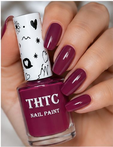 thtc Quick Dry Nail Paint crave pink High Shine Nail Color crave pink-picture-26
