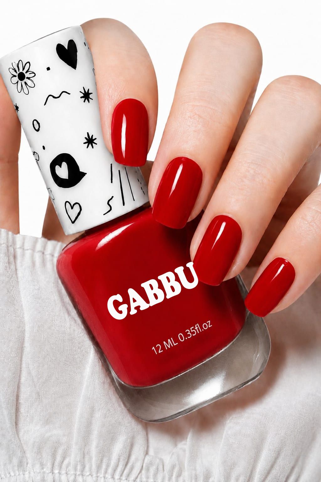 gabbu Glossy Long Lasting Quick Dry Nail Color for Women RED-picture-43