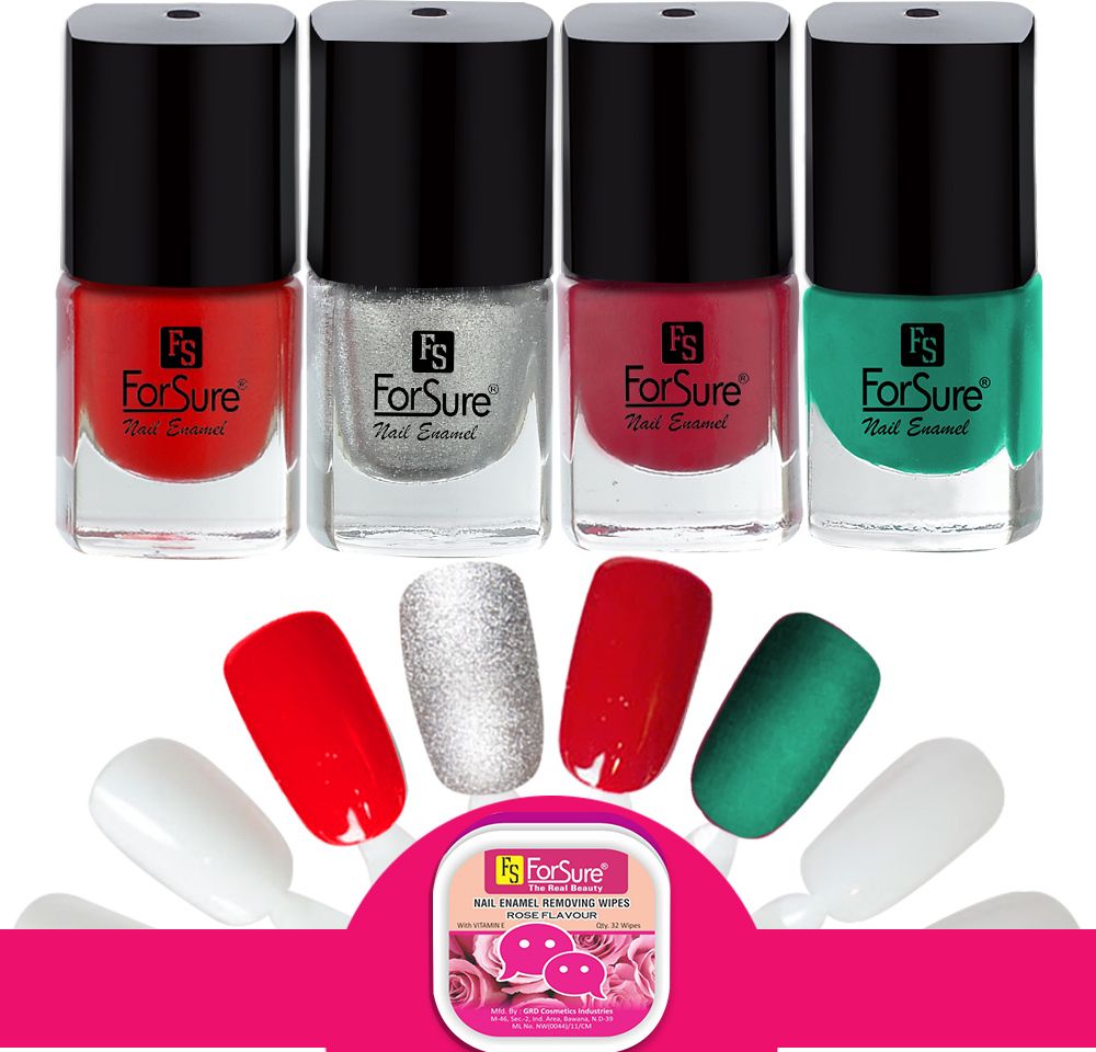 forsure Trendy Premium Quick Dry Gel Nail Polish Nail Art Combo Pack (5ml Each)-picture-12