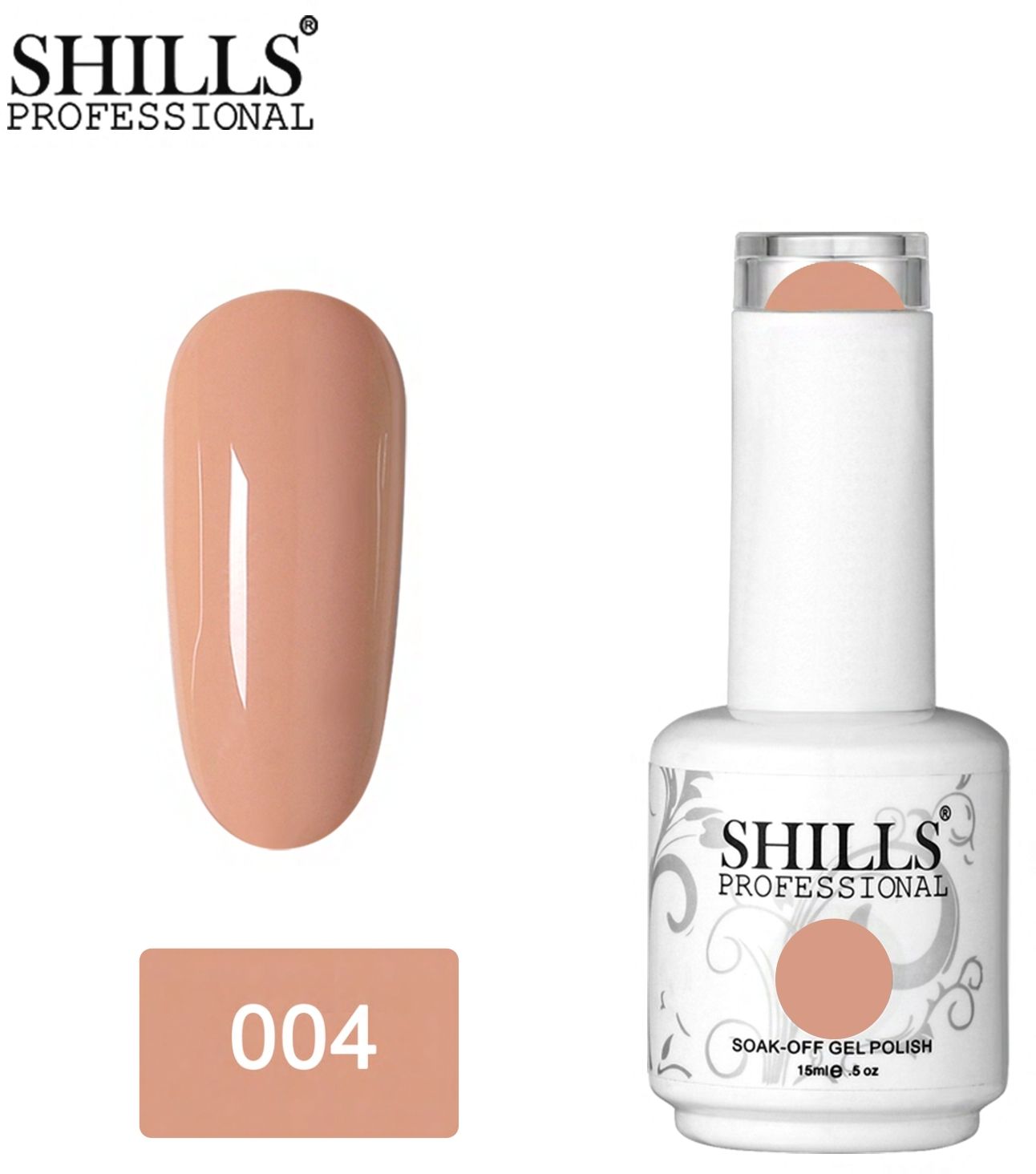 shills professional UV LED Soak Off Gel Polish 004 Orange-picture-23