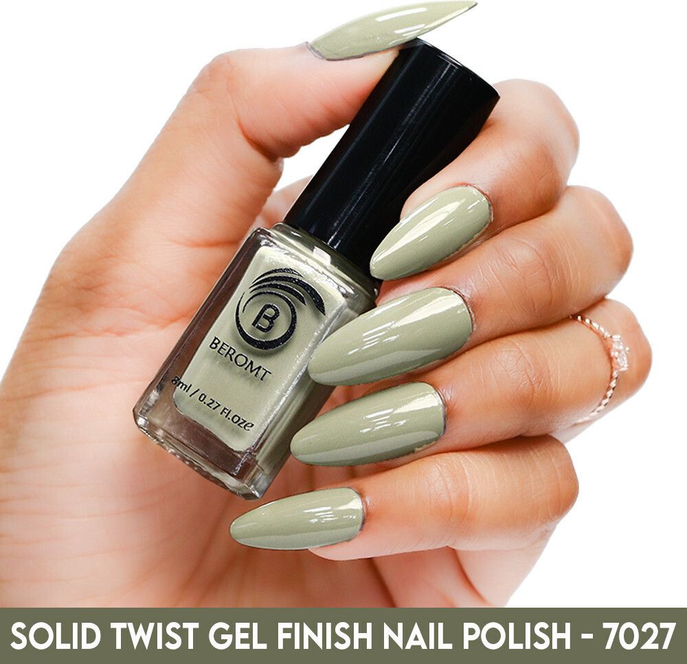 SOLID TWIST GEL FINISH NAIL POLISH - BNP7027 Mint Green-image-32