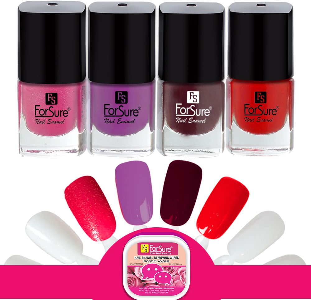 forsure Trendy Premium Quick Dry Gel Nail Polish Nail Art Combo Pack (5ml Each)-picture-42