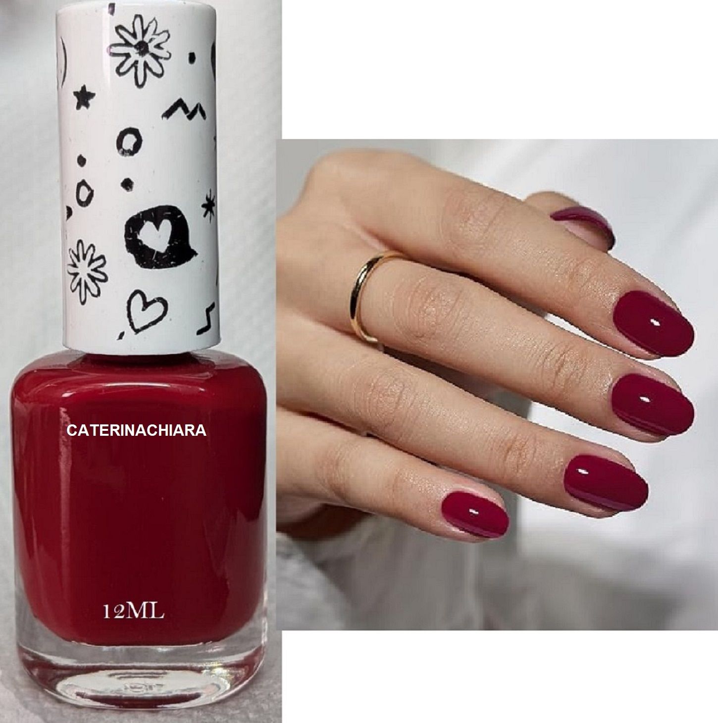 caterinachiara Glossy Finish Nail Paint for Women RADISH PINK-picture-21