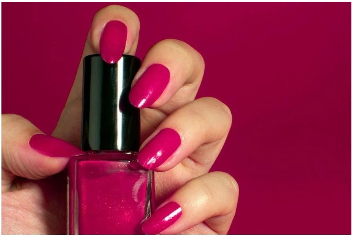 Quick Drying Nail Paint 01 dark pink-image-41