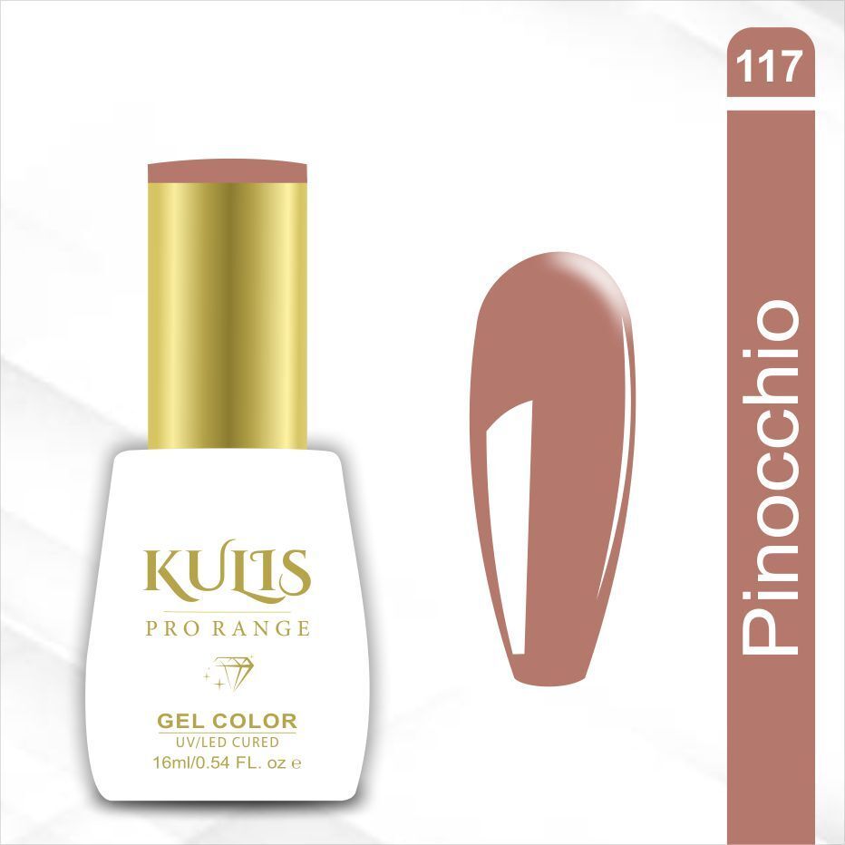 UV Gel Nail Polish 16ml Brush Cap Bottle| Pro Range UV Lamp Cured Gel Color K117 Color:Pinocchio-image-40