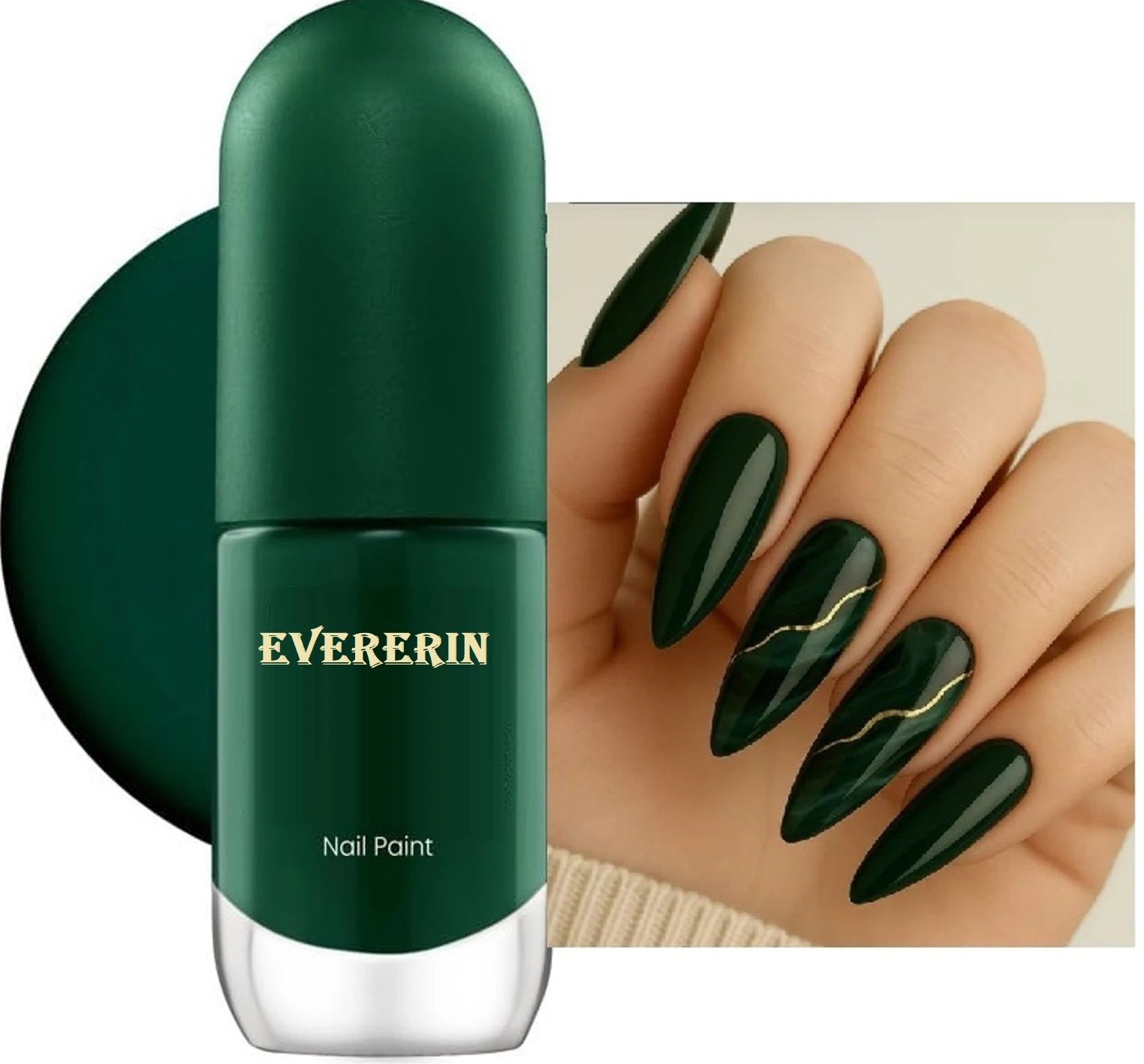 High-Shine Long Lasting Non Toxic Professional Nail Polish GREEN-image-19