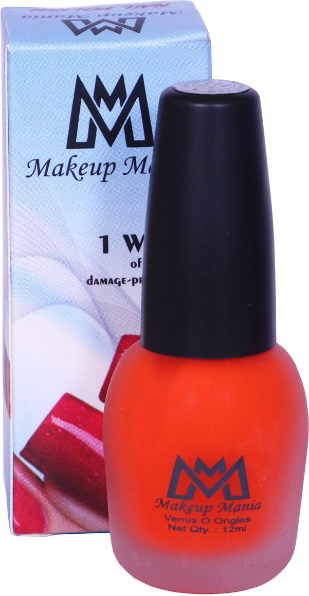 Velvet Matte Nail Polish 12 ml (Shade # 114) Tangerine Orange-image-27