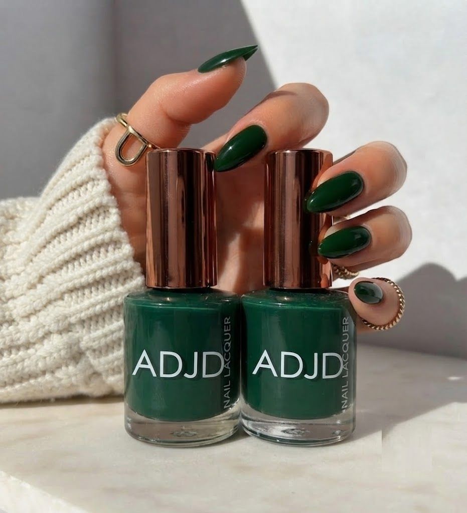 adjd Glossy Gel-Like Finish, Toxin-Free, Premium Pigmented Nail Enamel Deep green-picture-34