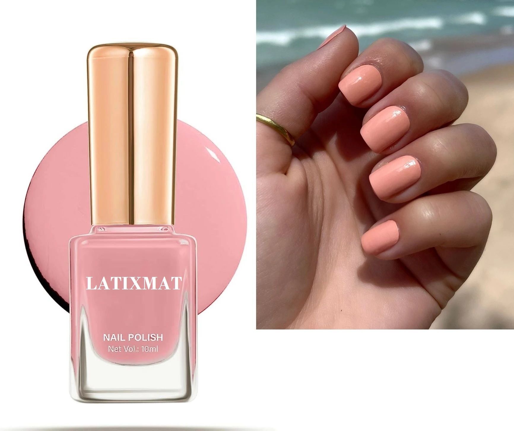 HD Color Nail Polish NUDE PINK-image-25