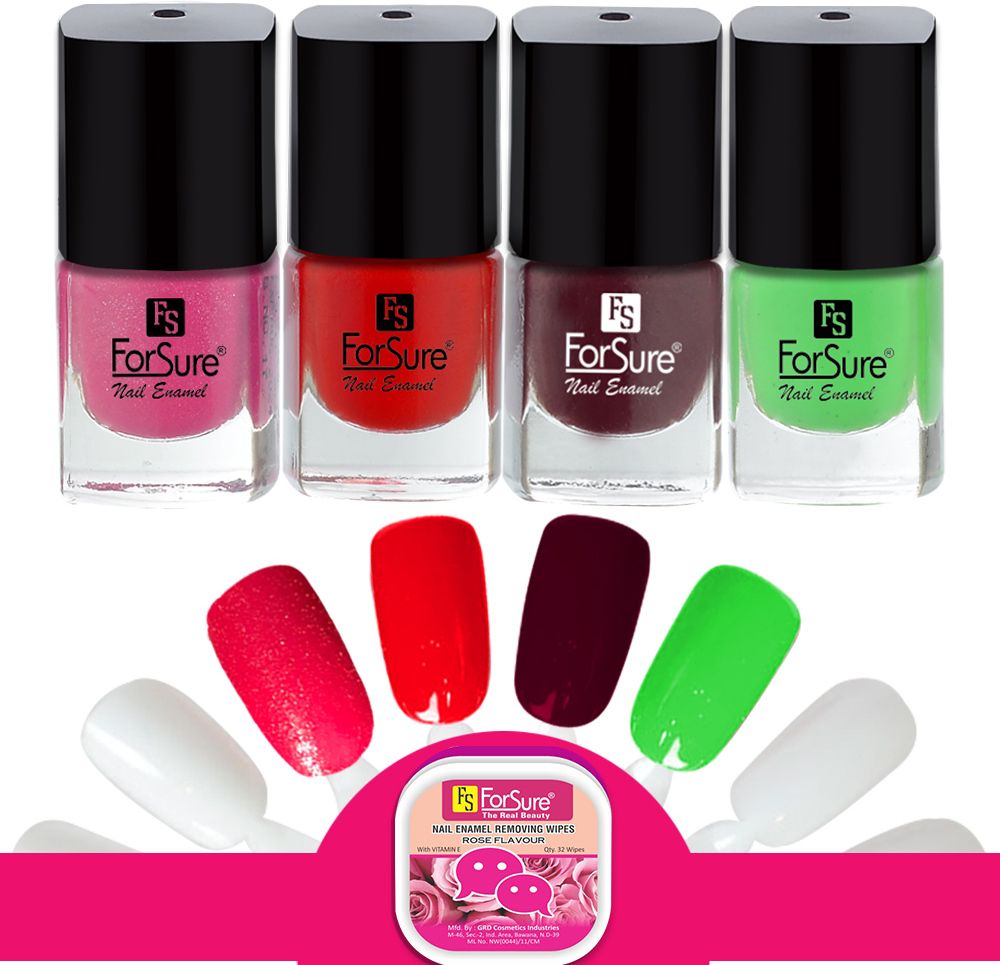 forsure Quick Dry Polish Nail Art Combo Pack (5ml Each)-picture-37