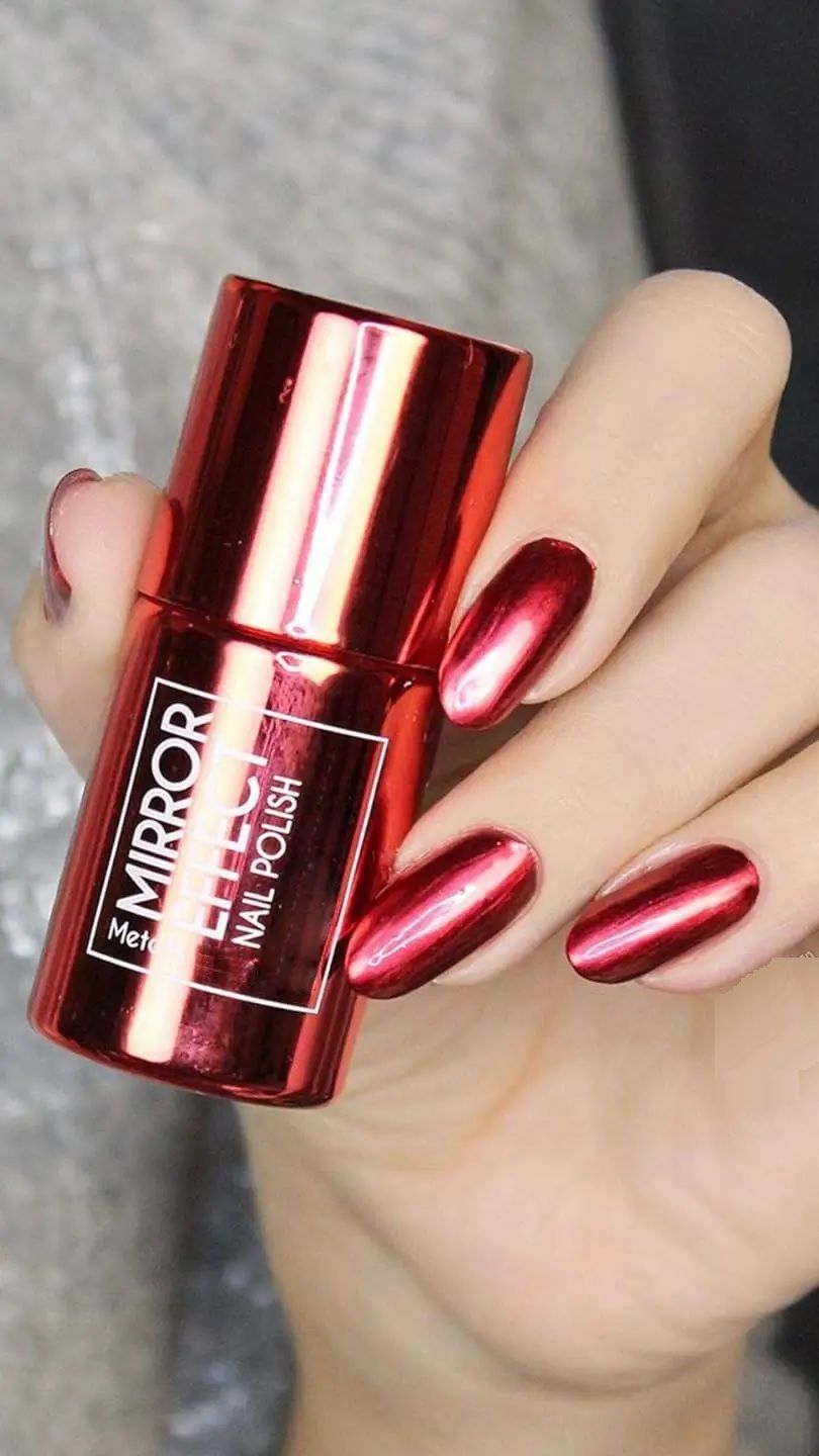 reimichi Mirror Nailpaint Red Red-picture-19