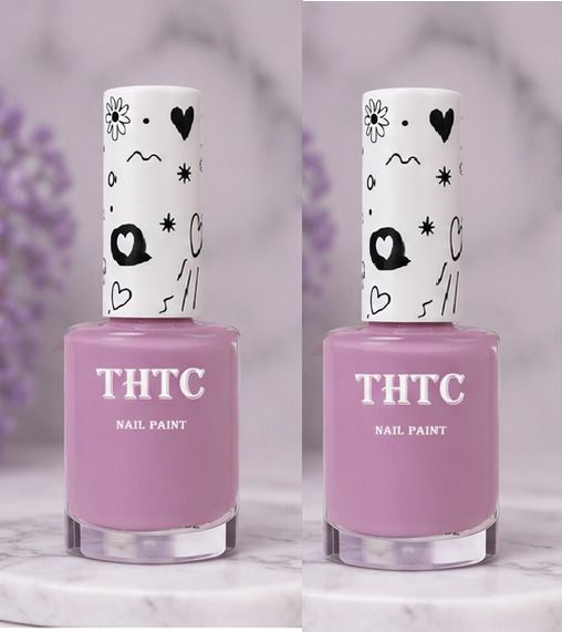 thtc Combo Quick Dry Nail Paint lyfed lilac High Shine Nail Color lyfed lilac-picture-41