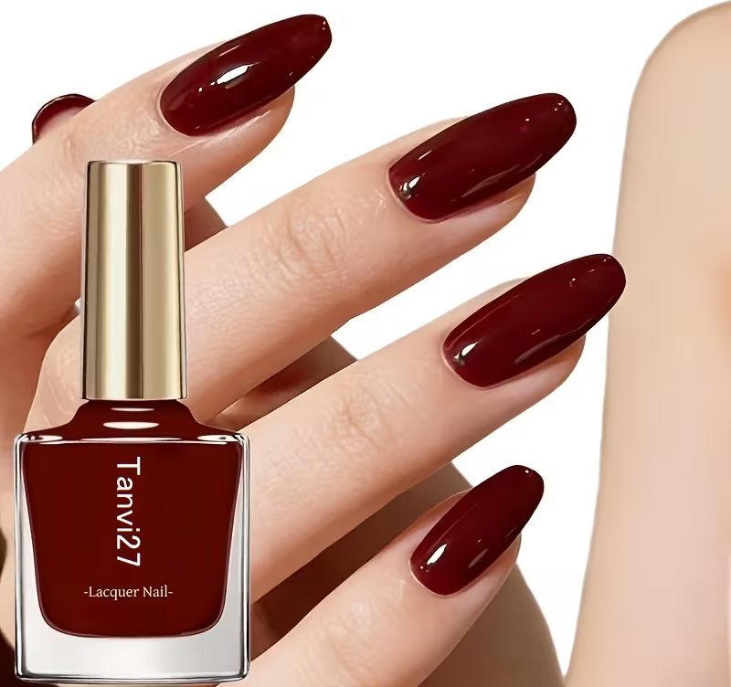 Nail Polish, Gel base Nail polish for women, Quick Dry and Long Lasting Maroon-image-44