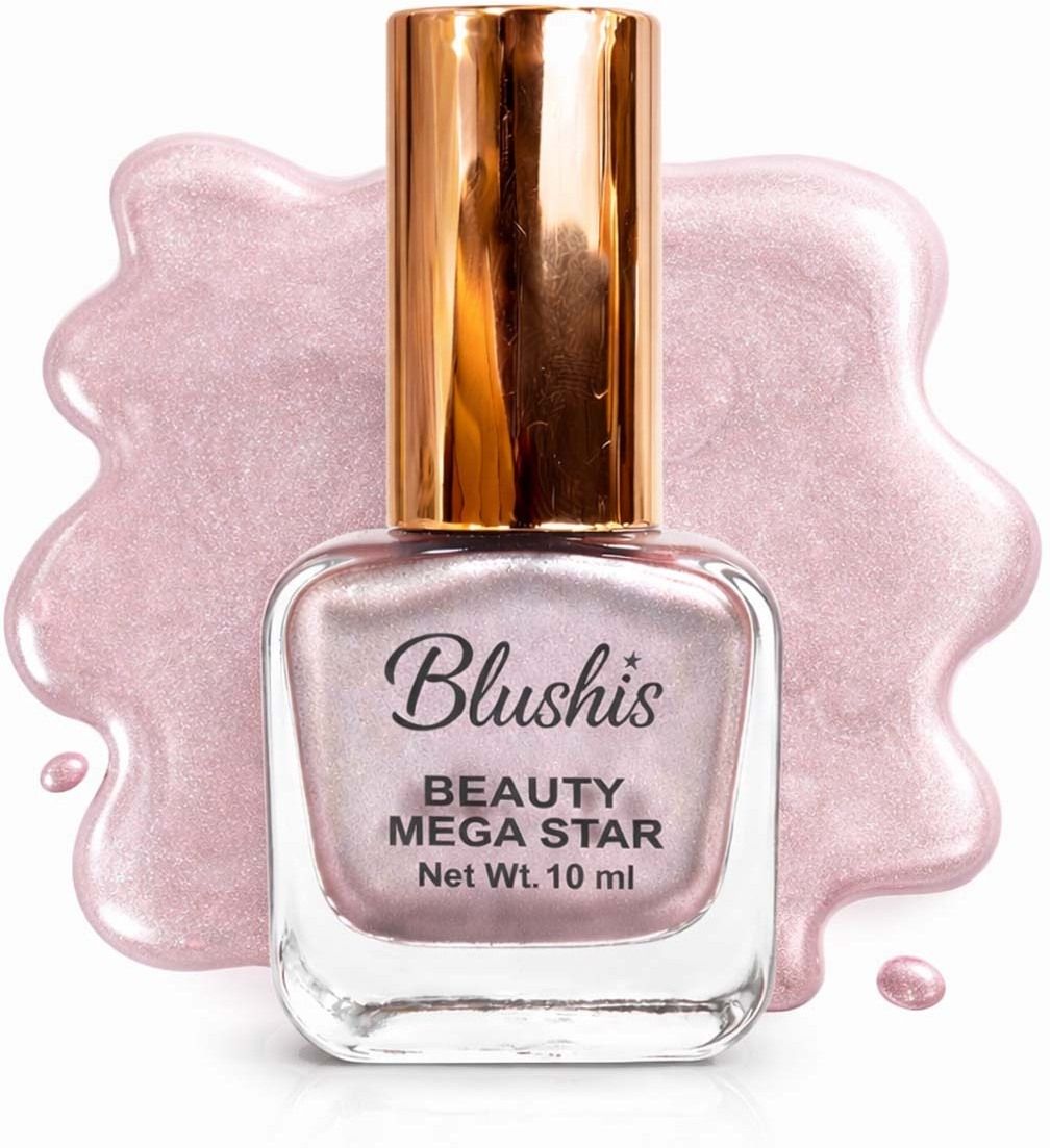 Mega Star Metallic Rose Pink - | Quick Dry | Long Lasting | Premium Nail Enamel Metallic Rose-image-25
