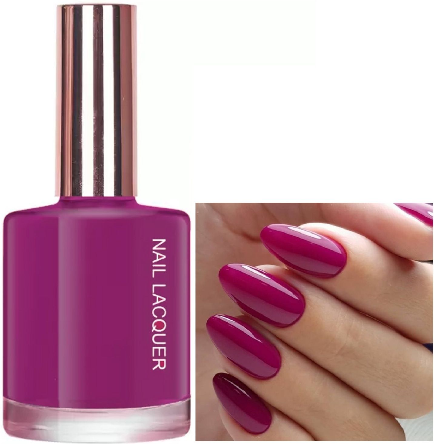 gabbu Nail Paint HD Shine Quick Drying Long Stay deep magenta DEEP MAGENTA-picture-21