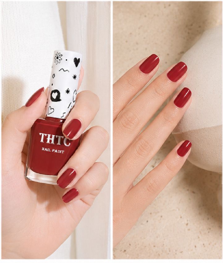 thtc Quick Dry Nail Polish brick High Shine Nail Color nail paint brick-picture-3