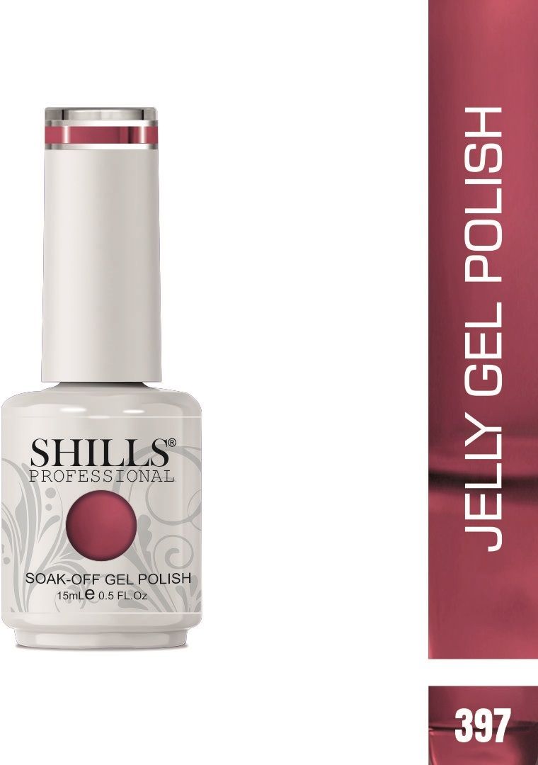 Jelly Gel Polish-397 Maroon-image-5