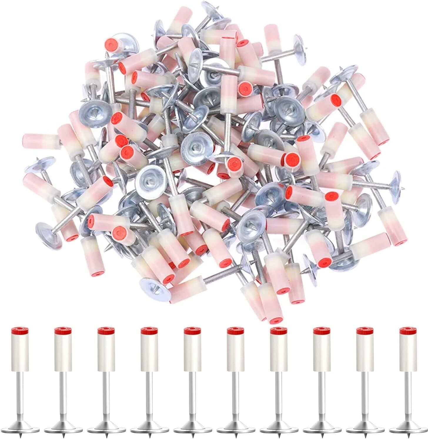mbvtreads 100Pcs Nails Nail Gun Manual Steel Nails, 100 pcs Cordless Nailer-picture-25