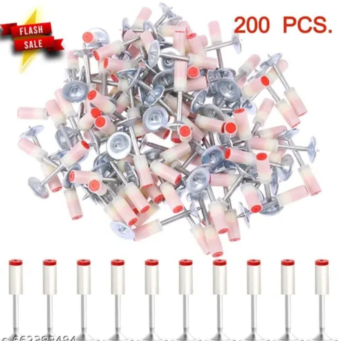 ugam trendz Manual Steel Nail Gun Tool Nail (Nail Pin 200 Pcs) 7.3mm Round Steel Nails for Manual Nail Gun – Wall Fixing Cordless Nailer-picture-24
