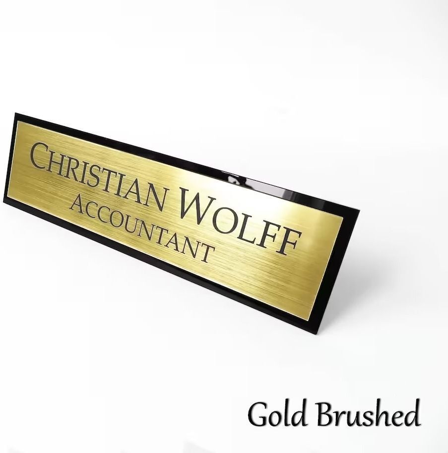 beamcarft Polypropylene Table Desk Name Plate for Home Office Outdoor Entrance Table Top Name Plate-picture-11