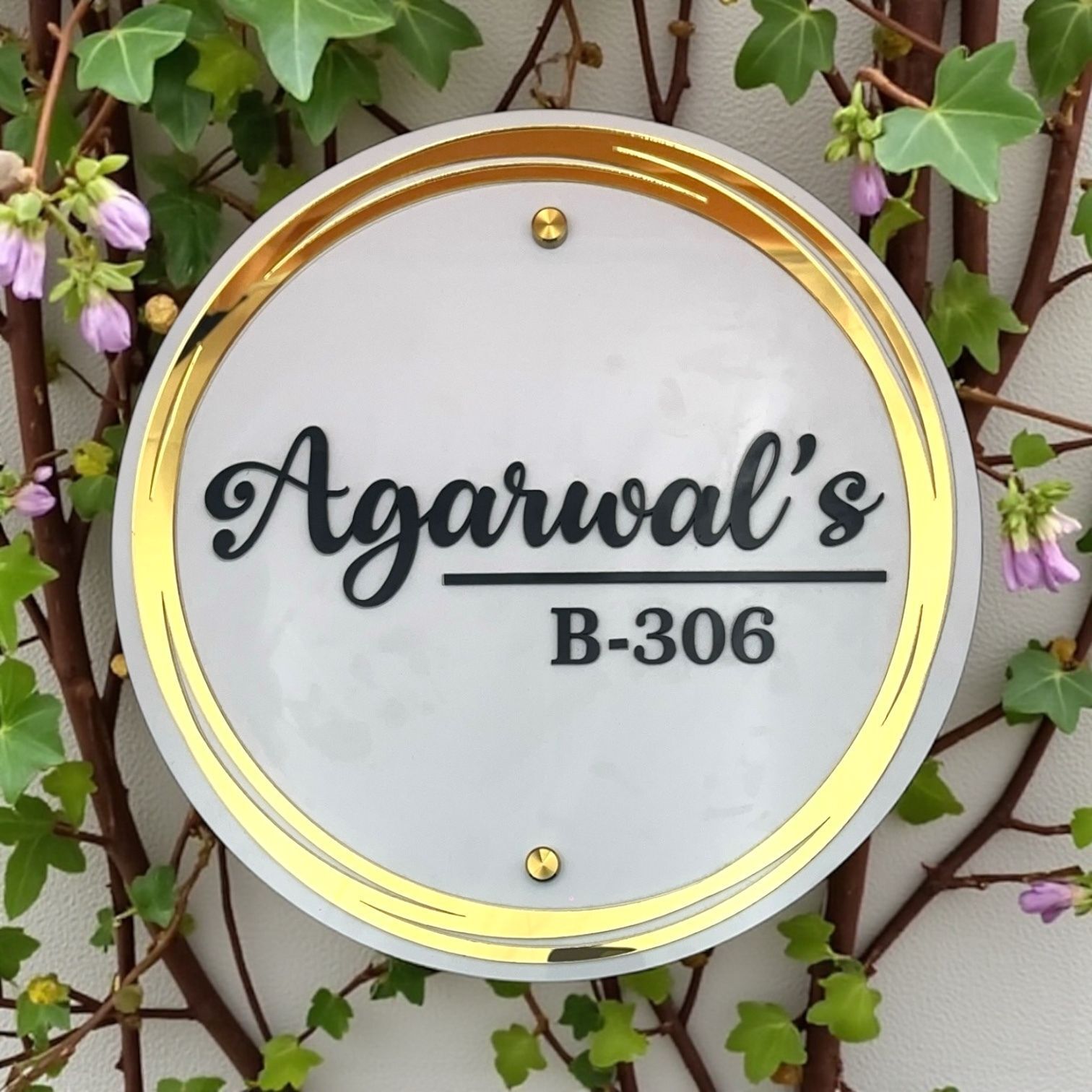 Wooden Wooden Name Plate