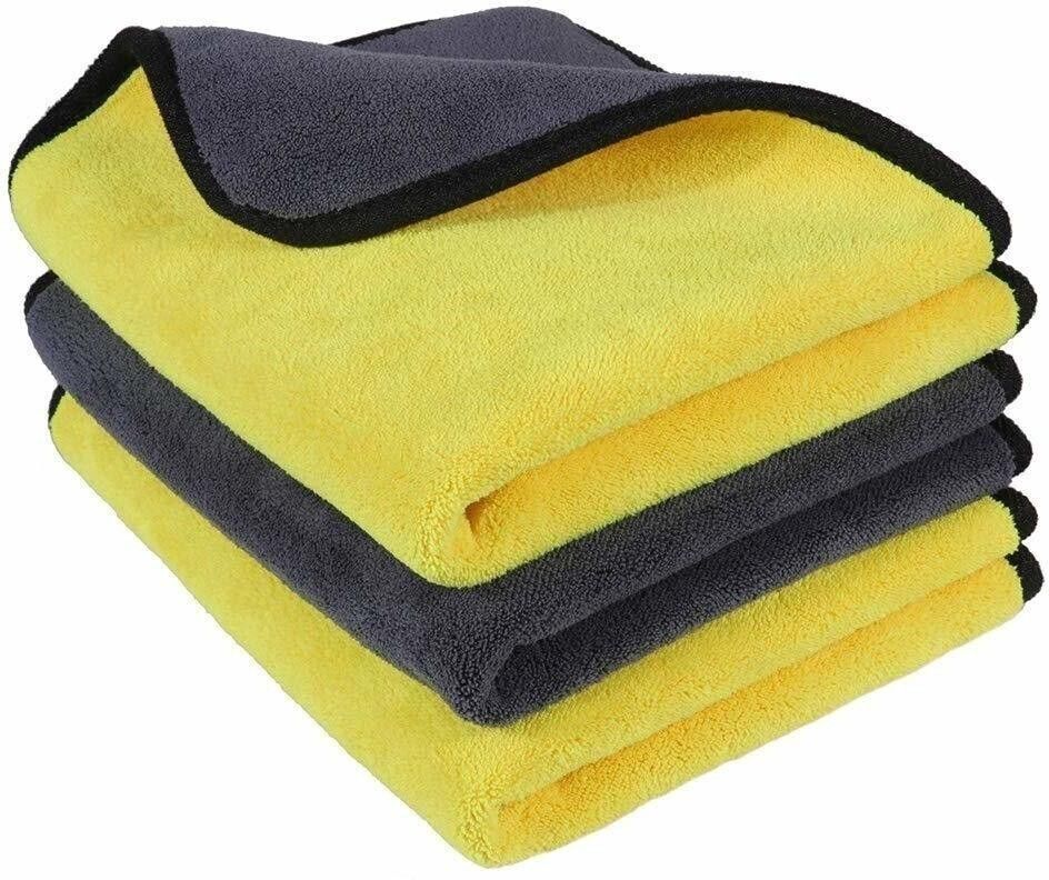 conifer Microfiber Cleaning Cloths, 600gsm Ultra-Thick Drying Towel Microfiber Cloth for Car, Buffing ,Home Polishing, Washing, Detailing, Mobile, Laptop, Office-Lint Free Dual Layer Super Absorbent Towel Dry Microfiber Cleaning Cloth-picture-11