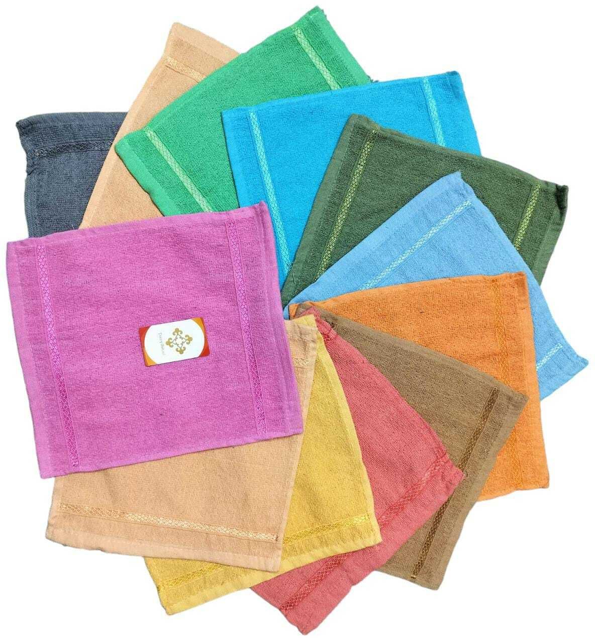 terry retail Face Towels Multicolor Cloth Napkins-picture-10