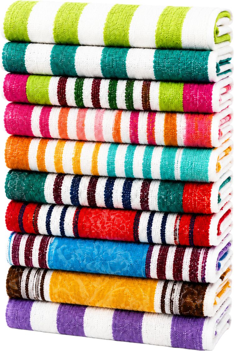 x20 COTTON HIGH ABSORBENT HAND TOWELS , FOR DAILY AND KITCHEN USE - NAPKIN-226 Multicolor Cloth Napkins-picture-38