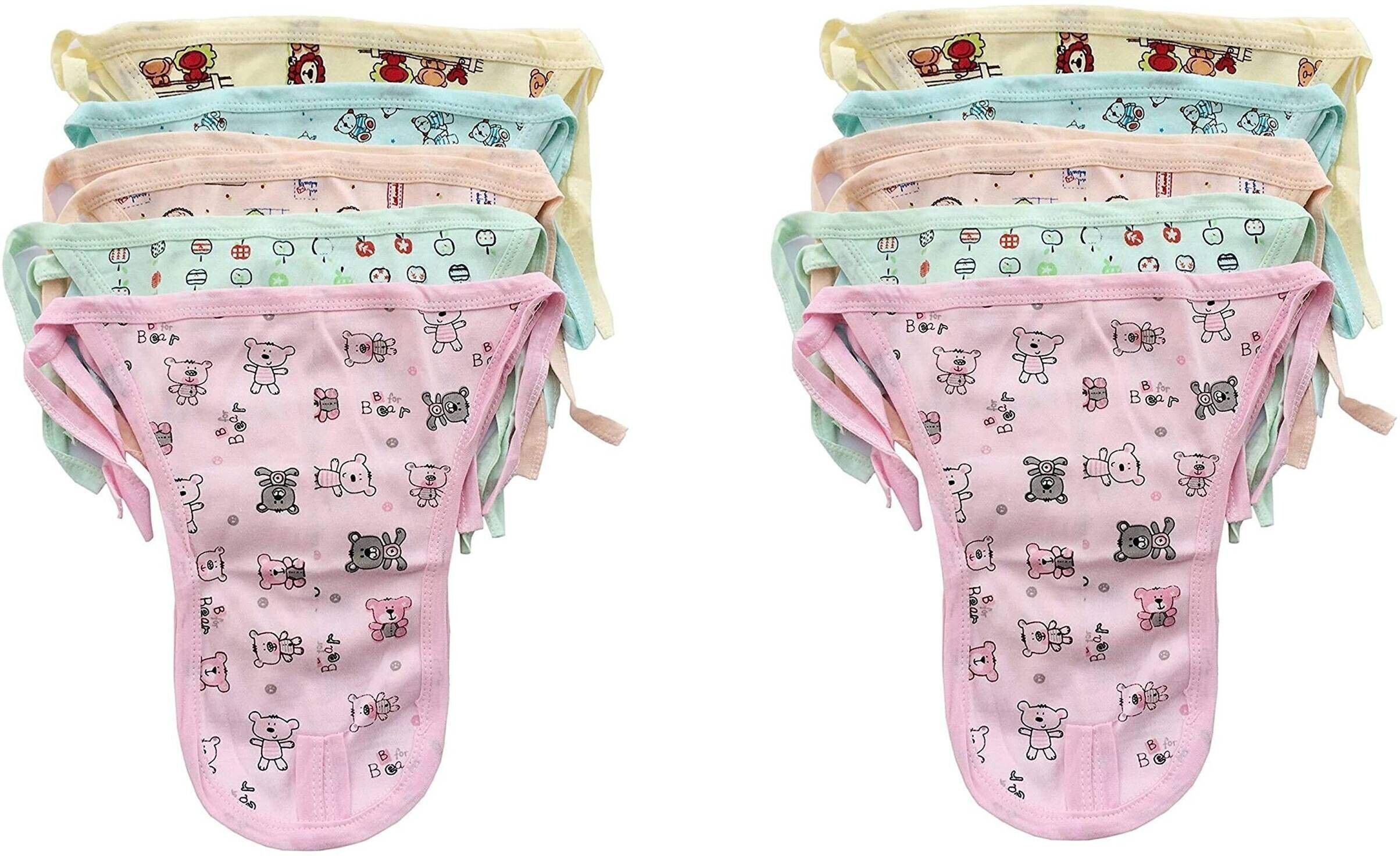 RedHoney Baby's Organic Cotton Printed Langot/Nappy Double Layer Cotton U Shaped Washable and Reusable Nappy-image-43