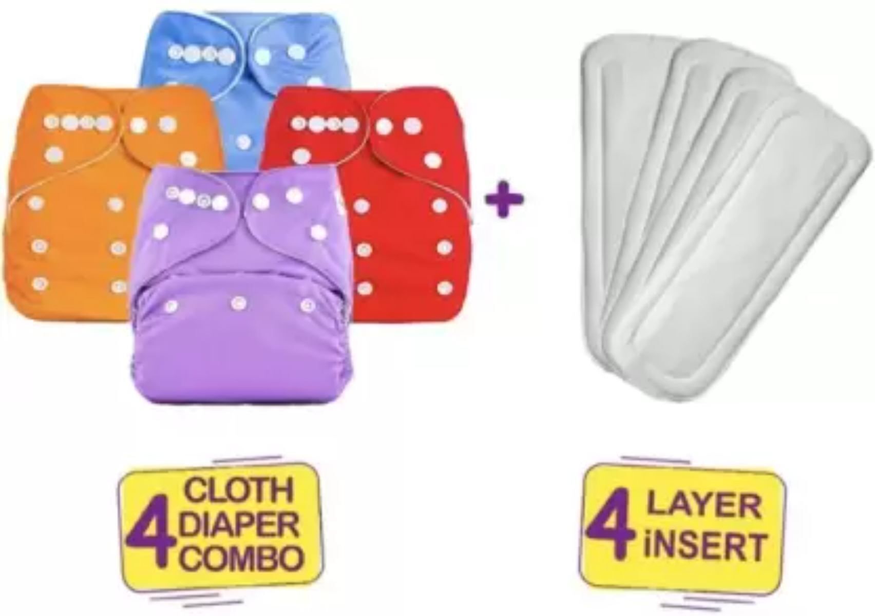 shukan Baby Reusable Cloth diapers + Insert Pad, Adjustable, 3M\3YR-picture-43