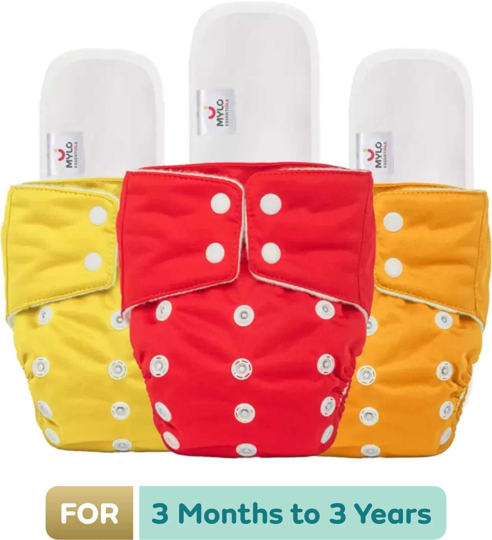 mylo essential Baby Leak-Proof Baby Cloth Diaper | Reusable, Washable & Adjustable, 3M-3Y-picture-27